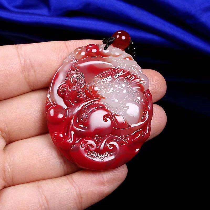 Bloodstone Pendant Bloodstone Jade Pixiu Jade Guanyin