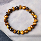 Natural Yellow Tiger Eye Stone Bracelet for Men