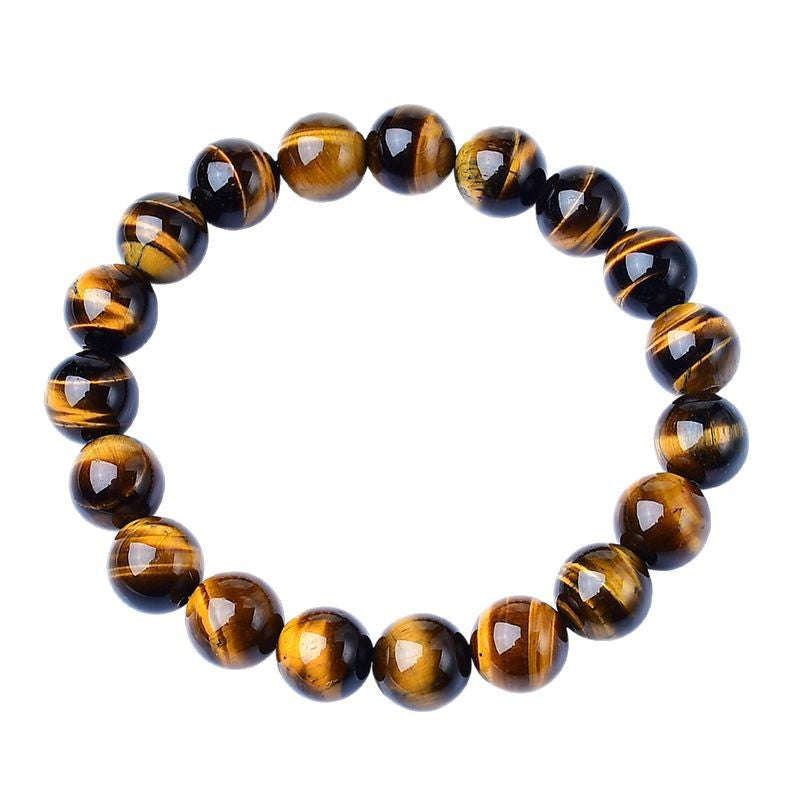 Natural Yellow Tiger Eye Stone Bracelet for Men
