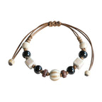 Ethnic Style Ceramic Bracelet for Women Jingdezhen Porcelain Beaded Bracelet