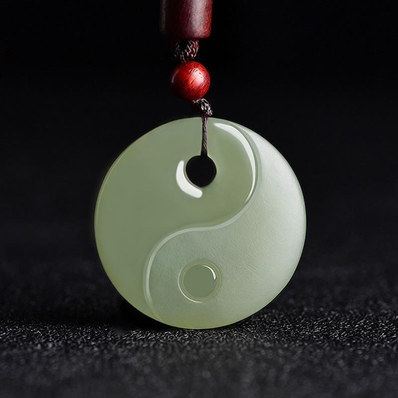Afghan Jade Bagua Qing Jade Tai Chi Jade Pendant