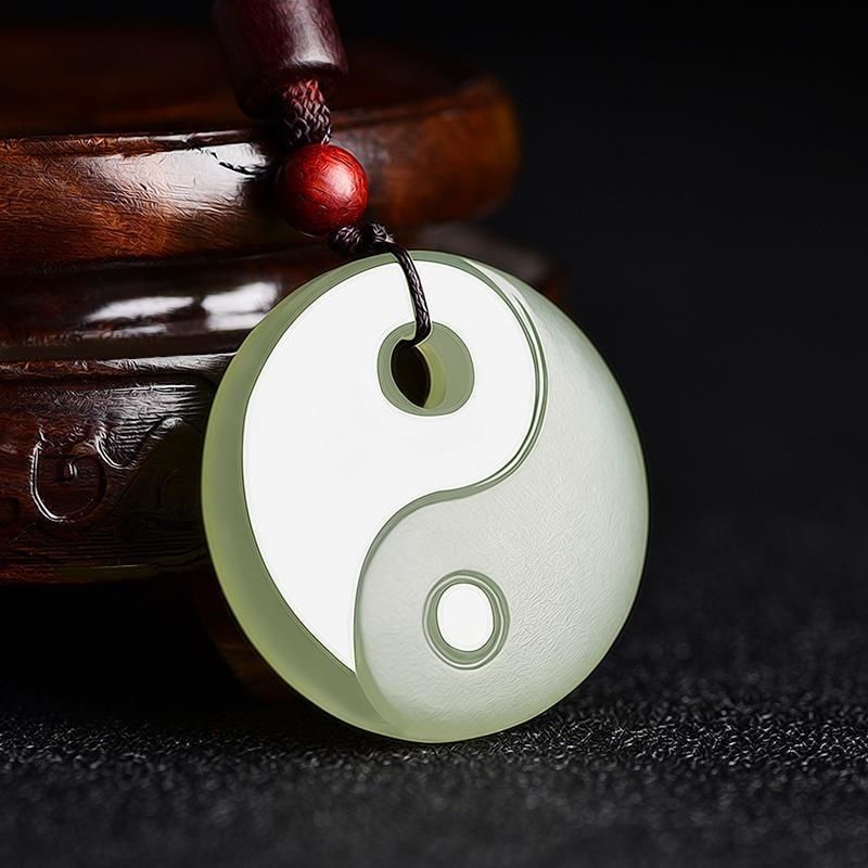 Afghan Jade Bagua Qing Jade Tai Chi Jade Pendant