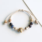 Ethnic Style Ceramic Bracelet for Women Jingdezhen Porcelain Beaded Bracelet