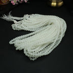 Natural Hetian Jade White Jade 108 Buddha Beads Handmade Necklace