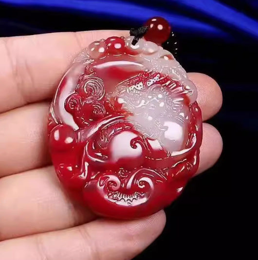 Bloodstone Pendant Bloodstone Jade Pixiu Jade Guanyin