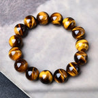 Natural Yellow Tiger Eye Stone Bracelet for Men