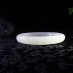 Afghan White Jade Round Bar Bracelet for Women Jade Bracelet White Jade Round Bracelet Manufacturer of Jade Bracelets and Bangles Wholesale