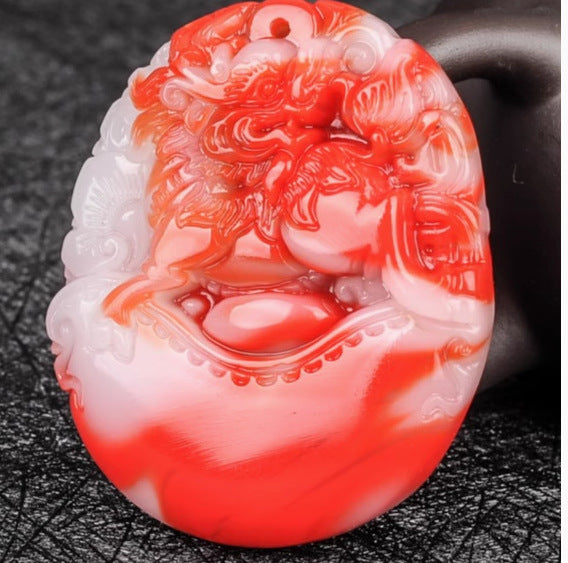 Bloodstone Pendant Bloodstone Jade Pixiu Jade Guanyin
