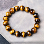 Natural Yellow Tiger Eye Stone Bracelet for Men