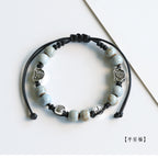 Ethnic Style Ceramic Bracelet for Women Jingdezhen Porcelain Beaded Bracelet