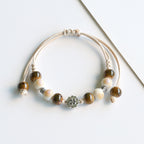 Ethnic Style Ceramic Bracelet for Women Jingdezhen Porcelain Beaded Bracelet
