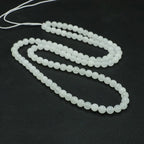 Natural Hetian Jade White Jade 108 Buddha Beads Handmade Necklace