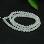 Natural Hetian Jade White Jade 108 Buddha Beads Handmade Necklace