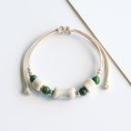 Ethnic Style Ceramic Bracelet for Women Jingdezhen Porcelain Beaded Bracelet