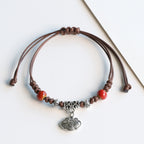 Ethnic Style Ceramic Bracelet for Women Jingdezhen Porcelain Beaded Bracelet