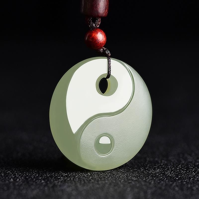 Afghan Jade Bagua Qing Jade Tai Chi Jade Pendant