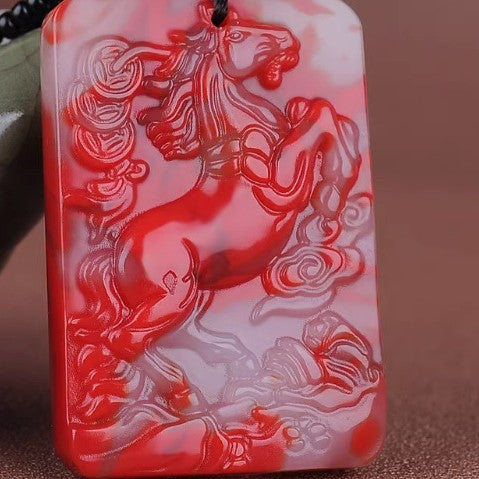 Bloodstone Pendant Bloodstone Jade Pixiu Jade Guanyin