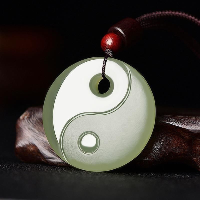 Afghan Jade Bagua Qing Jade Tai Chi Jade Pendant