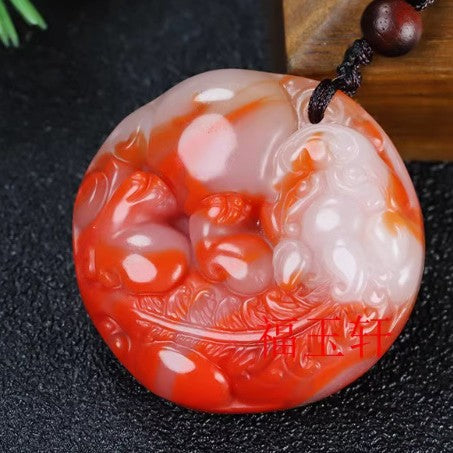Bloodstone Pendant Bloodstone Jade Pixiu Jade Guanyin