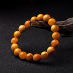 Natural Yellow Jade Bracelet Yellow Dragon Jade Bracelet