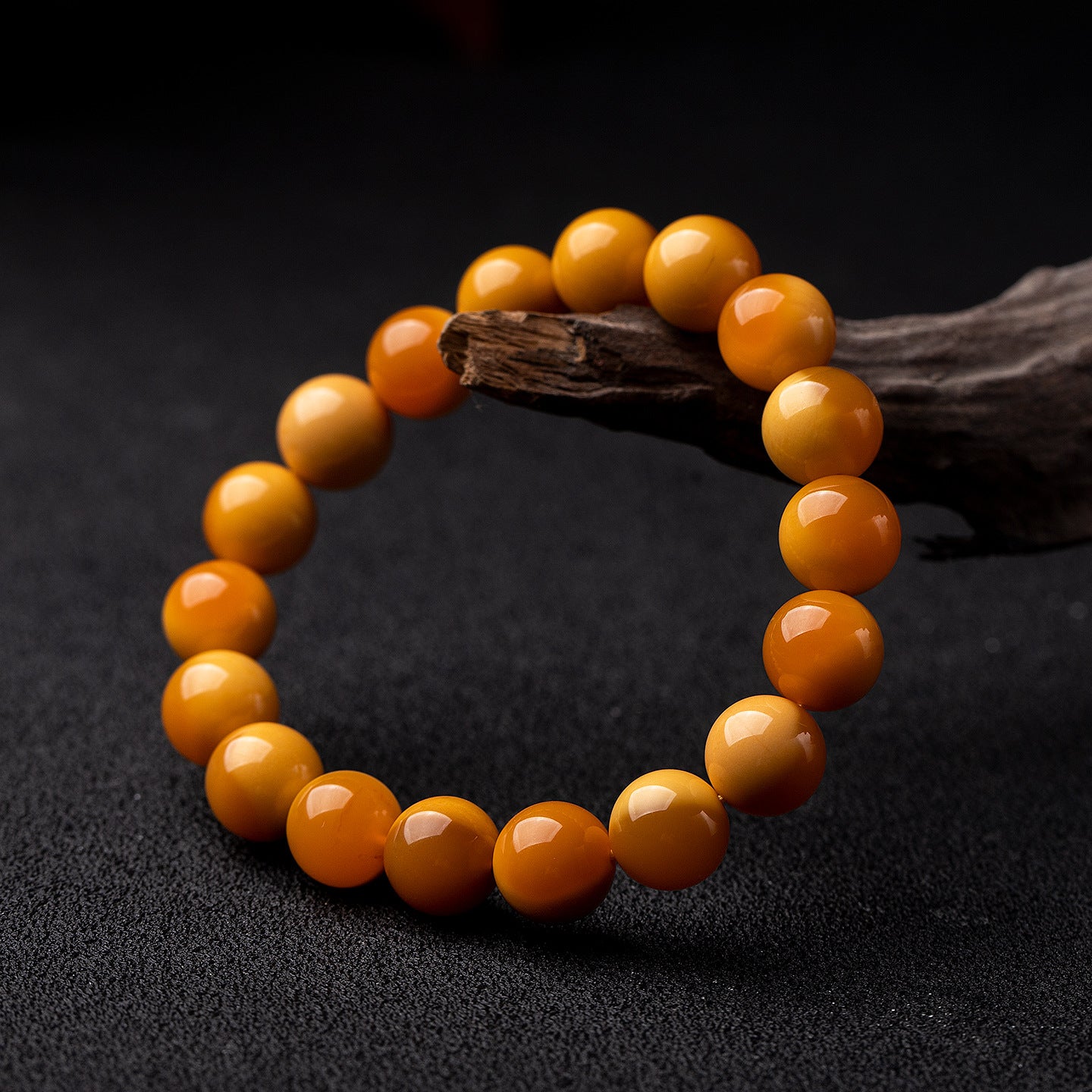Natural Yellow Jade Bracelet Yellow Dragon Jade Bracelet