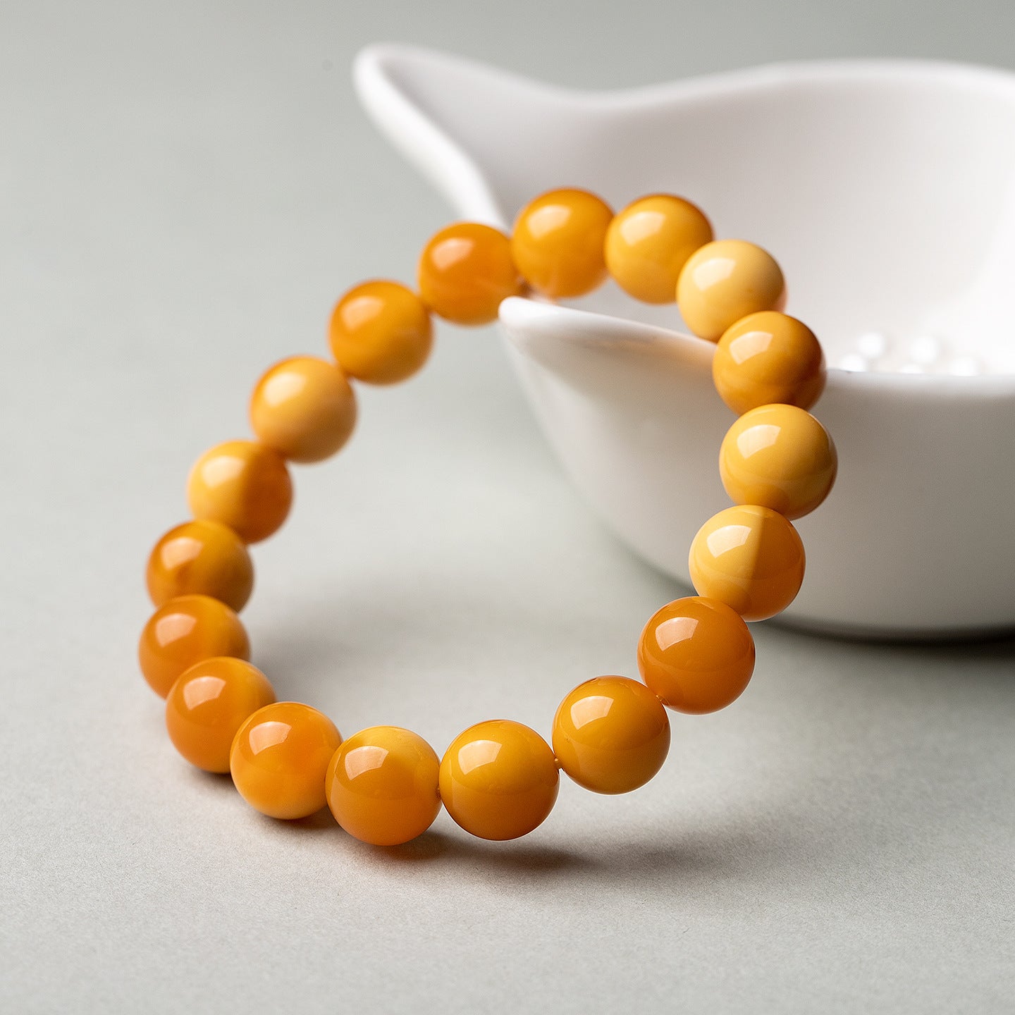 Natural Yellow Jade Bracelet Yellow Dragon Jade Bracelet