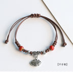 Ethnic Style Ceramic Bracelet for Women Jingdezhen Porcelain Beaded Bracelet