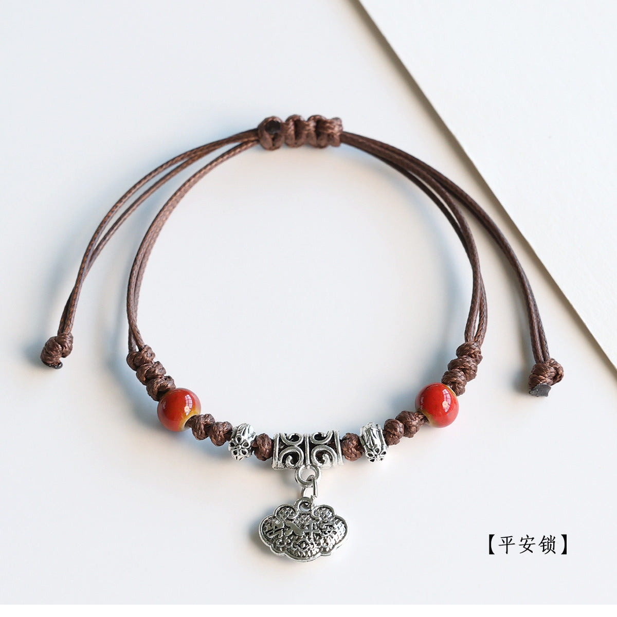 Ethnic Style Ceramic Bracelet for Women Jingdezhen Porcelain Beaded Bracelet