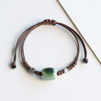 Ethnic Style Ceramic Bracelet for Women Jingdezhen Porcelain Beaded Bracelet